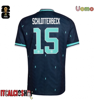 Germania Nico Schlotterbeck #15 Seconda Maglia Mondiali 2026 Manica Corta